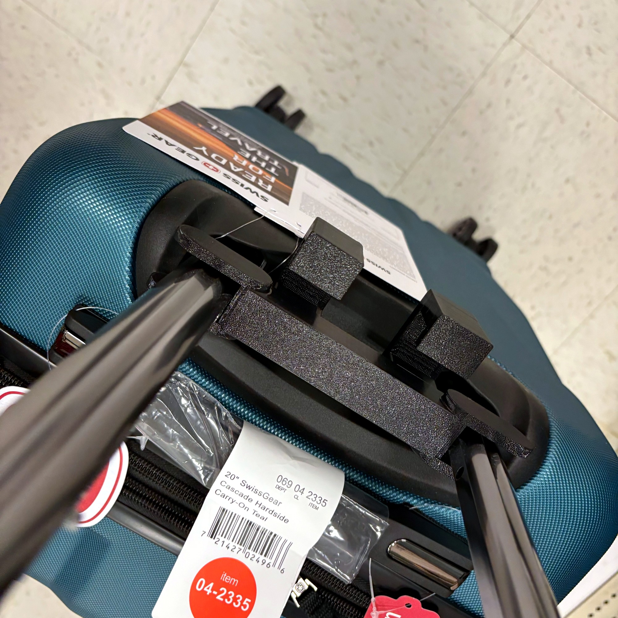 RAILTOTE on teal SwissGear